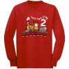 imageTrain 2nd Birthday Shirt Boy Girl 2 Year Old Toddler Kids Long Sleeve TShirtRed