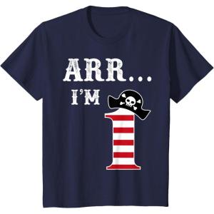 imageKids Arr Im 1 Pirate 1st Birthday outfit Boy One Year Old TShirtNavy Blue