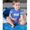image1st Birthday Gift for One Year Old Infant Baseball Baby Jersey BodysuitBlue