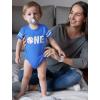 image1st Birthday Gift for One Year Old Infant Baseball Baby Jersey BodysuitBlue