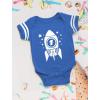 image1st Birthday Outfit Space Rocket One Year Old Gift Cute Baby Bodysuit 12M Blue