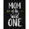imageDad of The Wild One TShirt Mom Tank Top Matching Couples Funny 1st Birthday SetMen Black  Women Black