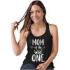 imageDad of The Wild One TShirt Mom Tank Top Matching Couples Funny 1st Birthday SetMen Black  Women Black