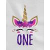 imageGift for 1 Year Old Baby Girl 1st Birthday Gift Unicorn Infant Kids TShirtGray