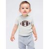 imageGift for 1 Year Old Boy Football Baby Boy 1st Birthday Infant Kids TShirtGray