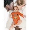 imageTstars 1st Birthday Bulldozer Construction Toddler Infant Baby Long Sleeve BodysuitOrange