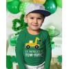 imageTstars Boys St Patricks Day Shirt  Construction Trucks Design  Lucky St Pattys Toddler Kids Long Sleeve TeeTowrific  Green