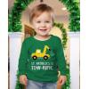 imageTstars Boys St Patricks Day Shirt  Construction Trucks Design  Lucky St Pattys Toddler Kids Long Sleeve TeeTowrific  Green