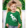 imageTstars Boys St Patricks Day Shirt  Construction Trucks Design  Lucky St Pattys Toddler Kids Long Sleeve TeeTrex  Green