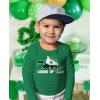 imageTstars Boys St Patricks Day Shirt  Construction Trucks Design  Lucky St Pattys Toddler Kids Long Sleeve TeeTruck  Green