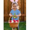 imageTstars Dinosaur TRex with Bunny Eggs Fun Easter TShirt for Infant ampamp Toddler Boys GirlsCalifornia Blue