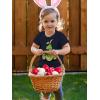 imageTstars Dinosaur TRex with Bunny Eggs Fun Easter TShirt for Infant ampamp Toddler Boys GirlsNavy
