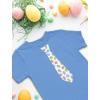 imageTstars Easter Bunny Eggs Print Tie Fun Toddler ampamp Youth TShirt for Boys ampamp GirlsCalifornia Blue