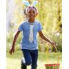 imageTstars Easter Bunny Eggs Print Tie Fun Toddler ampamp Youth TShirt for Boys ampamp GirlsCalifornia Blue