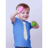 imageTstars Easter Bunny Eggs Print Tie Fun Toddler ampamp Youth TShirt for Boys ampamp GirlsCalifornia Blue