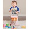 imageTstars No Bunny Loves Me Like Jesus Funny Easter Raglan 34 Sleeve TShirt for Toddler ampamp KidsBlue