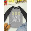 imageTstars No Bunny Loves Me Like Jesus Funny Easter Raglan 34 Sleeve TShirt for Toddler ampamp KidsDark Gray