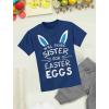imageTstars Will Trade Sister for Easter Eggs Funny Sibling Easter TShirt for Toddler ampamp Youth Boys ampamp GirlsNavy