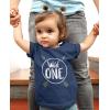 imageWild One 1st Birthday Outfit Boy Girl 1 Year Old Gifts Baby Boys ShirtNavy
