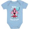 image1 Year Old Baby Girl Outfit 1st Birthday Gift Cupcake Funny Baby BodysuitAqua