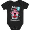 image1 Year Old Baby Girl Outfit 1st Birthday Gift Cupcake Funny Baby BodysuitBlack