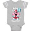 image1 Year Old Baby Girl Outfit 1st Birthday Gift Cupcake Funny Baby Jersey BodysuitGray