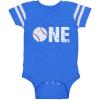 image1st Birthday Gift for One Year Old Infant Baseball Baby Jersey BodysuitBlue