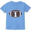 imageGift for 1 Year Old Boy Football Baby Boy 1st Birthday Infant Kids TShirtCalifornia Blue