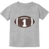 imageGift for 1 Year Old Boy Football Baby Boy 1st Birthday Infant Kids TShirtGray
