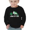 imageTstars Boys St Patricks Day Shirt  Construction Trucks Design  Lucky St Pattys Toddler Kids Long Sleeve TeeTruck  Black