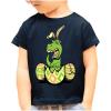 imageTstars Dinosaur TRex with Bunny Eggs Fun Easter TShirt for Infant ampamp Toddler Boys GirlsNavy