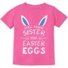 imageTstars Will Trade Sister for Easter Eggs Funny Sibling Easter TShirt for Toddler ampamp Youth Boys ampamp GirlsPink
