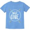 imageWild One 1st Birthday Outfit Boy Girl 1 Year Old Gifts Baby Boys ShirtCalifornia Blue