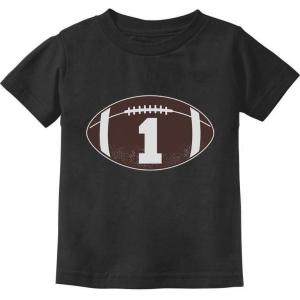 imageGift for 1 Year Old Boy Football Baby Boy 1st Birthday Infant Kids TShirtBlack