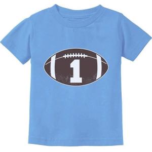 imageGift for 1 Year Old Boy Football Baby Boy 1st Birthday Infant Kids TShirtCalifornia Blue