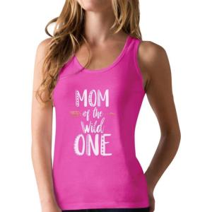 imageMom of The Wild One Shirt Gifts for Moms Mothers Day Shirt First Birthday Safari Theme Moms Racerback Tank TopBerry