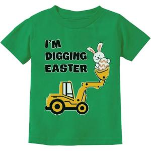 imageTstars HipHop Trio Bunnies Easter Cute Bunny TShirt for Toddlers ampamp Youth Boys ampamp GirlsDigging  Green