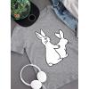 imageFunny Easter Bunny Shirt Easter Rabbits Mens Easter TShirtGray