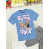 imagePaw Patrol Rubble Digging Easter Eggs TShirt Toddler Kids Egg Hunt Shirt for Boys ampamp GirlsTrade Brother  California Blue