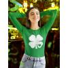 imageSt Patricks Day Shirt Women Teen Girls Irish Clover Heart Long Sleeve TshirtGreen
