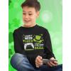 imageSt Patricks Day Shirts for Kids Gamer Luck Skill Youth Kids Long Sleeve TShirtBlack