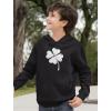 imageTstars Distressed Irish Lucky Clover Hoodie St Patricks Day Sweatshirt Hoodies for Youth Boys ampamp GirlsBlack