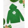 imageTstars Distressed Irish Lucky Clover Hoodie St Patricks Day Sweatshirt Hoodies for Youth Boys ampamp GirlsGreen