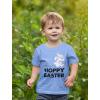 imageTstars Hoppy Easter TShirt Funny Egg Hunt Bunny Tee for Toddler ampamp Youth Boys ampamp GirlsCalifornia Blue