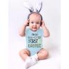 imageTstars Im So EggCited Its My First Easter Baby Bodysuit Holiday Outfit for Infant Boys ampamp GirlsAqua