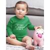 imageTstars My First St Patricks Day  Cute Bodysuit Irish Clover Baby Long Sleeve BodysuitGreen