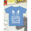 imageTstars Silly Rabbit Easter is for Jesus Funny Bunny Egg Hunt TShirt for Toddler Boys ampamp GirlsCalifornia Blue