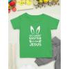 imageTstars Silly Rabbit Easter is for Jesus Funny Bunny Egg Hunt TShirt for Toddler Boys ampamp GirlsGreen
