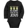 imageEaster Baby Outfit No Bunny Loves Me Like Jesus Christian Long Sleeve BodysuitBlack