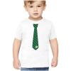 imageIrish Clover Tie St Day Toddler Kids TShirtWhite